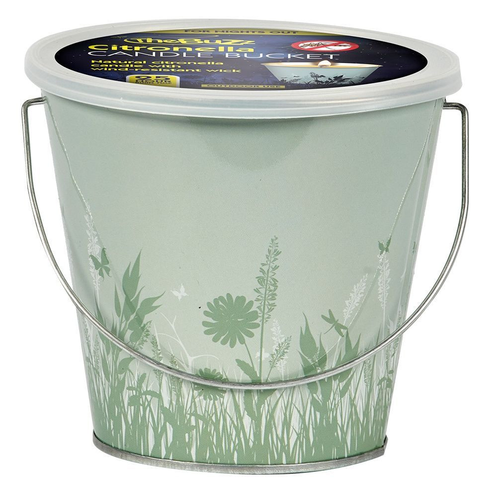 Citronella Candle Bucket Beach Party Blue