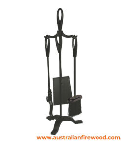 Fire Place 3 Piece Tool Set 55cm Black