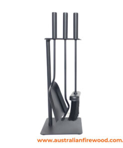Fire Place Basics 3 Piece Set 40cm Black