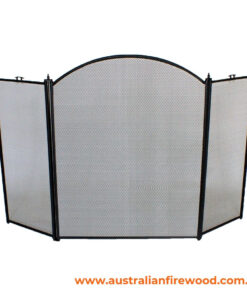 Fire Place Screen Black