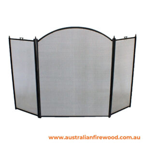 Fire Place Screen Black