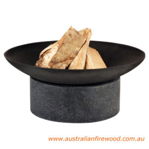 Granito Fire Pit Round Base 59cm Black