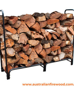 Outdoor Wood Rack Black