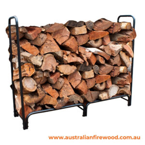 Outdoor Wood Rack Black